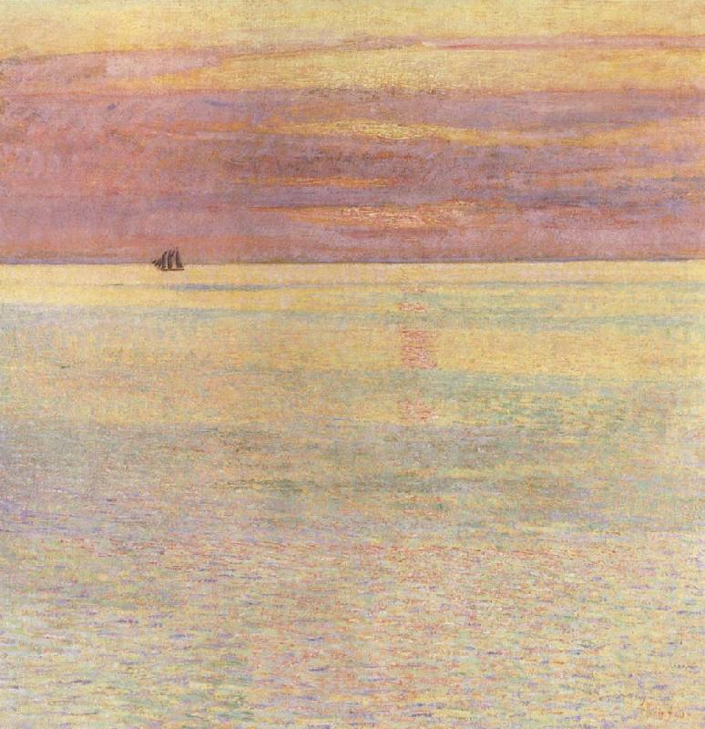 Childe Hassam Sunset at Sea china oil painting image